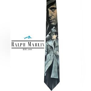VINTAGE TIE CASABLANCA HUMPHREY BOGART RALPH MARLIN
